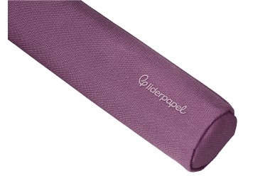 Estuche portatodo liderpapel slim cilindrico 220x45mm morado empolvado