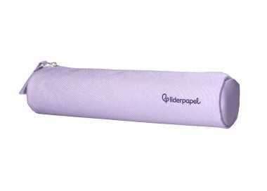 Estuche portatodo liderpapel slim cilindrico 220x45mm lila Estuche portatodo liderpapel slim cilindrico 220x45mm lila