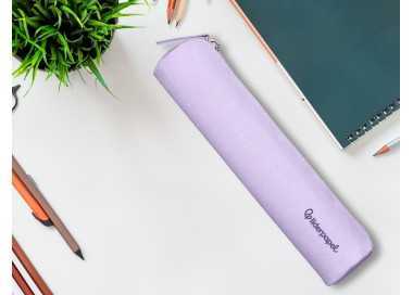 Estuche portatodo liderpapel slim cilindrico 220x45mm lila Estuche portatodo liderpapel slim cilindrico 220x45mm lila