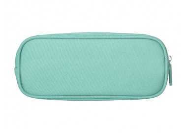 Estuche portatodo liderpapel classic ovalado 2 cremalleras con bolsillo delantero 210x90mm verde manzana