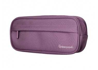 Estuche portatodo liderpapel classic ovalado 2 cremalleras con bolsillo delantero 210x90mm morado empolvado Estuche portatodo liderpapel classic ovalado 2 cremalleras con bolsillo delantero 210x90mm morado empolvado