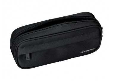 Estuche portatodo liderpapel classic ovalado 2 cremalleras con bolsillo delantero 210x90mm negro Estuche portatodo liderpapel classic ovalado 2 cremalleras con bolsillo delantero 210x90mm negro