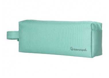 Estuche portatodo liderpapel classic rectangular con asa 2 cremalleras 210 x80mm verde manzana Estuche portatodo liderpapel classic rectangular con asa 2 cremalleras 210 x80mm verde manzana