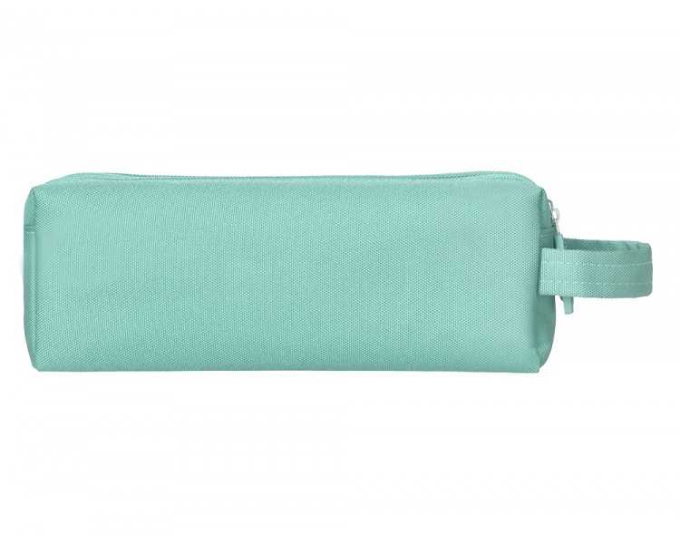 Estuche portatodo liderpapel classic rectangular con asa 2 cremalleras 210 x80mm verde manzana