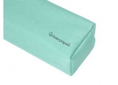 Estuche portatodo liderpapel classic rectangular con asa 2 cremalleras 210 x80mm verde manzana Estuche portatodo liderpapel classic rectangular con asa 2 cremalleras 210 x80mm verde manzana