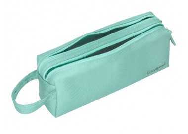 Estuche portatodo liderpapel classic rectangular con asa 2 cremalleras 210 x80mm verde manzana Estuche portatodo liderpapel classic rectangular con asa 2 cremalleras 210 x80mm verde manzana