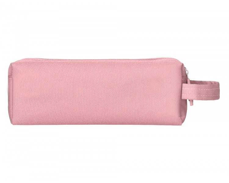 Estuche portatodo liderpapel classic rectangular con asa 2 cremalleras 210 x80mm rosa