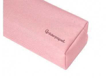 Estuche portatodo liderpapel classic rectangular con asa 2 cremalleras 210 x80mm rosa Estuche portatodo liderpapel classic rectangular con asa 2 cremalleras 210 x80mm rosa