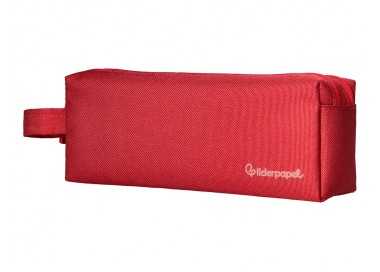Estuche portatodo liderpapel classic rectangular con asa 2 cremalleras 210 x80mm rojo Estuche portatodo liderpapel classic rectangular con asa 2 cremalleras 210 x80mm rojo