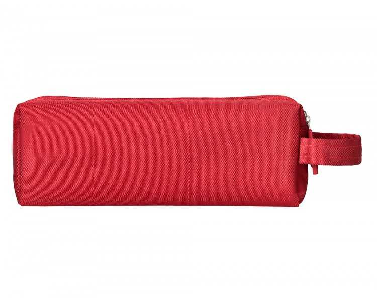 Estuche portatodo liderpapel classic rectangular con asa 2 cremalleras 210 x80mm rojo
