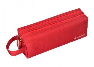 Estuche portatodo liderpapel classic rectangular con asa 2 cremalleras 210 x80mm rojo Estuche portatodo liderpapel classic rectangular con asa 2 cremalleras 210 x80mm rojo