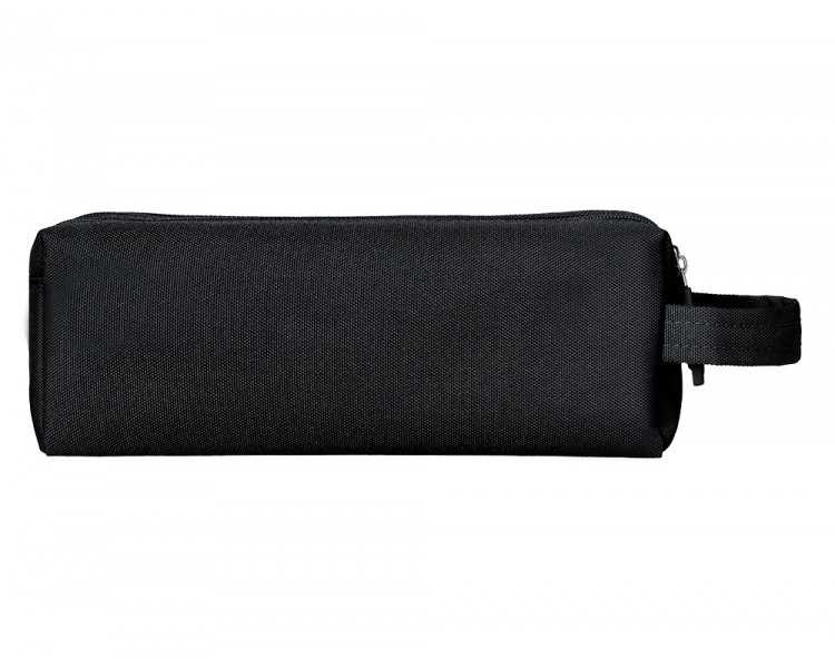 Estuche portatodo liderpapel classic rectangular con asa 2 cremalleras 210 x80mm negro