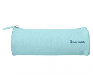 Estuche portatodo liderpapel classic cilindrico ancho 210x70mm azul celeste