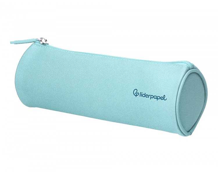 Estuche portatodo liderpapel classic cilindrico ancho 210x70mm azul celeste