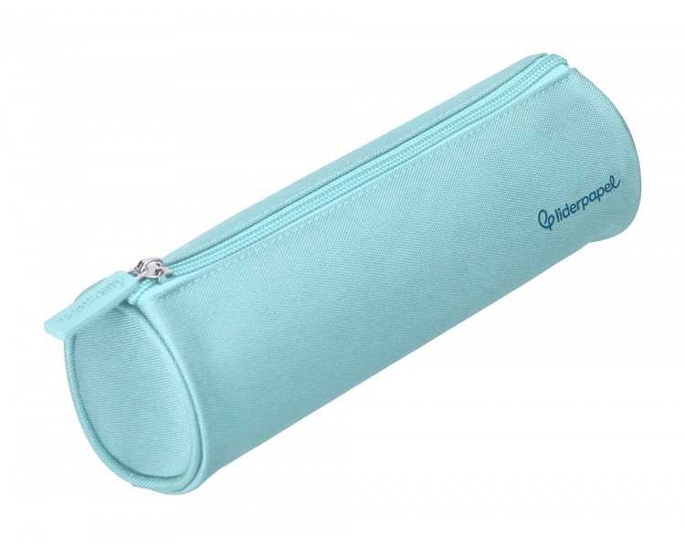 Estuche portatodo liderpapel classic cilindrico ancho 210x70mm azul celeste