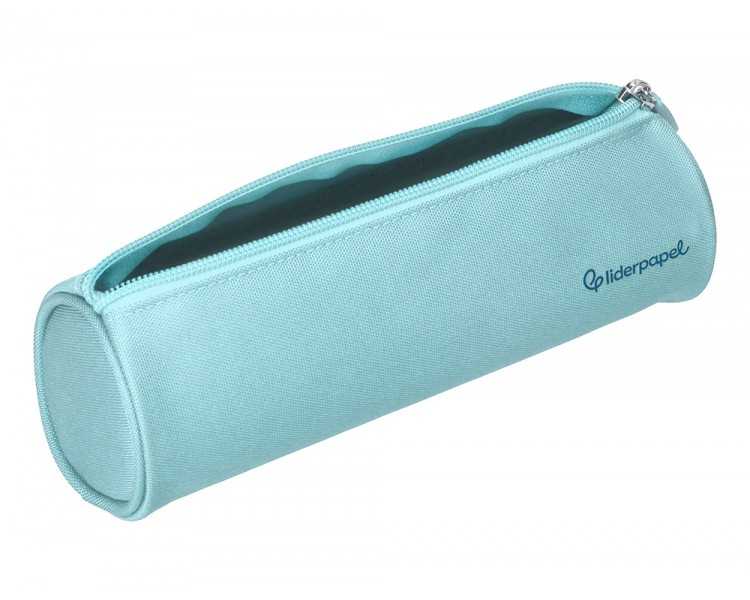 Estuche portatodo liderpapel classic cilindrico ancho 210x70mm azul celeste