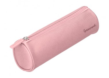 Estuche portatodo liderpapel classic cilindrico ancho 210x70mm rosa