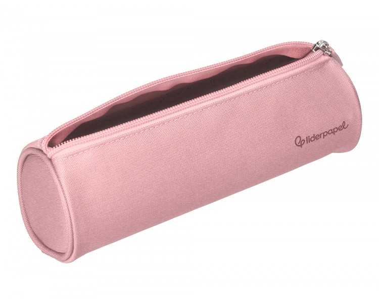 Estuche portatodo liderpapel classic cilindrico ancho 210x70mm rosa