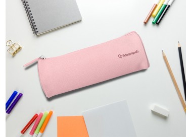 Estuche portatodo liderpapel classic cilindrico ancho 210x70mm rosa