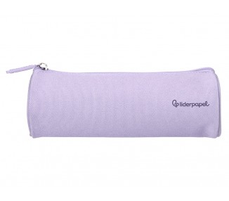 Estuche portatodo liderpapel classic cilindrico ancho 210x70mm lila