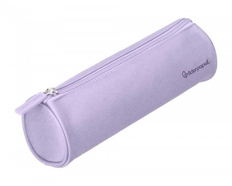 Estuche portatodo liderpapel classic cilindrico ancho 210x70mm lila