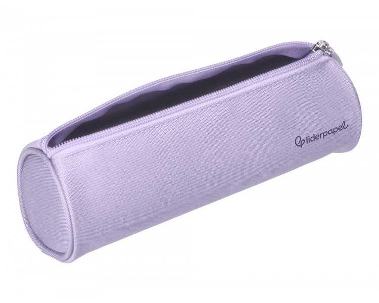 Estuche portatodo liderpapel classic cilindrico ancho 210x70mm lila