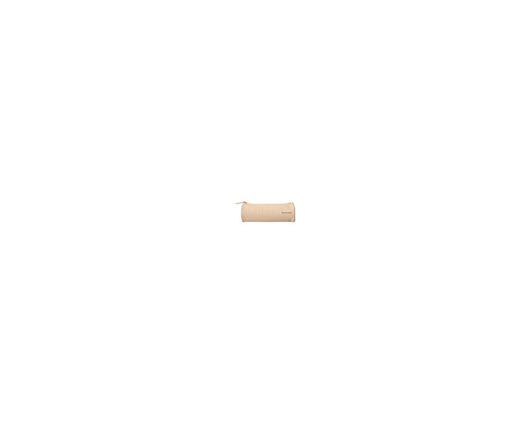 Estuche portatodo liderpapel classic cilindrico ancho 210x70mm crema