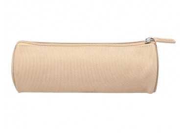Estuche portatodo liderpapel classic cilindrico ancho 210x70mm crema