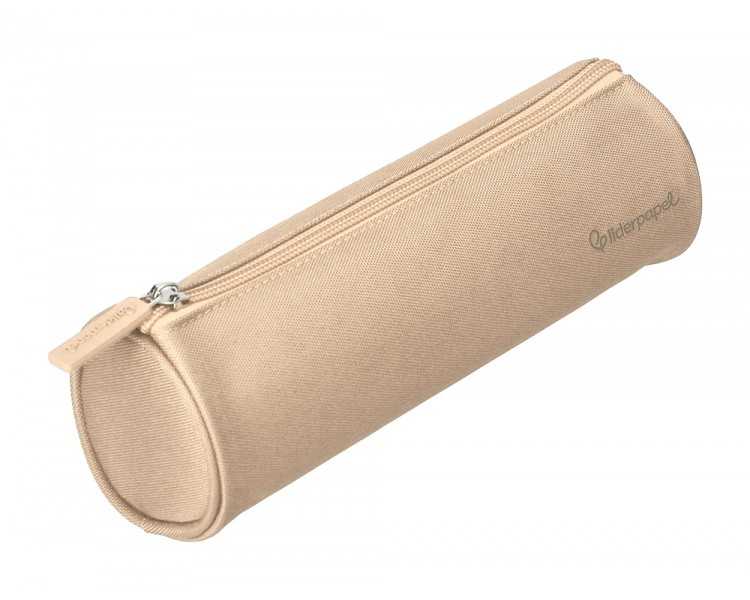 Estuche portatodo liderpapel classic cilindrico ancho 210x70mm crema