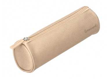 Estuche portatodo liderpapel classic cilindrico ancho 210x70mm crema