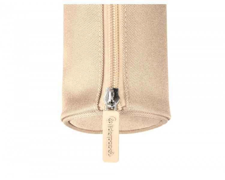 Estuche portatodo liderpapel classic cilindrico ancho 210x70mm crema