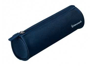 Estuche portatodo liderpapel classic cilindrico ancho 210x70mm azul marino