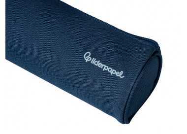 Estuche portatodo liderpapel classic cilindrico ancho 210x70mm azul marino