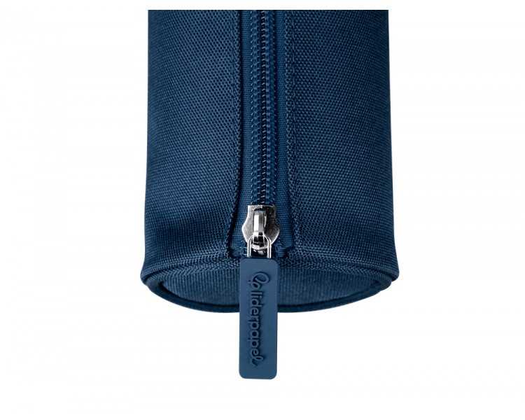 Estuche portatodo liderpapel classic cilindrico ancho 210x70mm azul marino