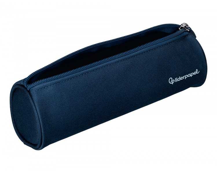 Estuche portatodo liderpapel classic cilindrico ancho 210x70mm azul marino