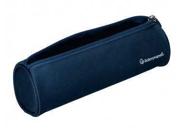 Estuche portatodo liderpapel classic cilindrico ancho 210x70mm azul marino