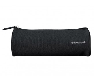 Estuche portatodo liderpapel classic cilindrico ancho 210x70mm negro