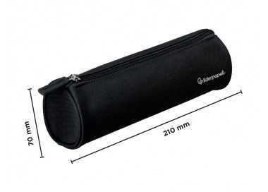 Estuche portatodo liderpapel classic cilindrico ancho 210x70mm negro