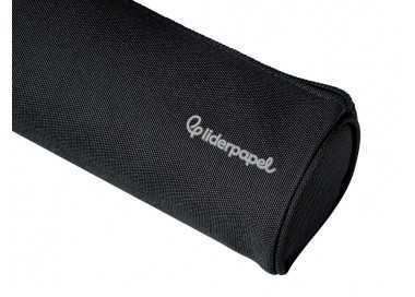 Estuche portatodo liderpapel classic cilindrico ancho 210x70mm negro