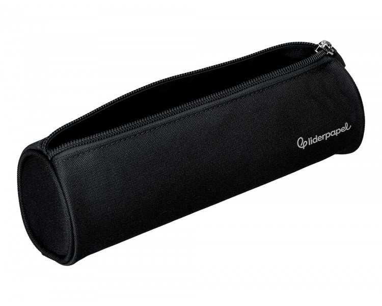 Estuche portatodo liderpapel classic cilindrico ancho 210x70mm negro