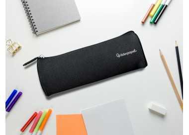 Estuche portatodo liderpapel classic cilindrico ancho 210x70mm negro