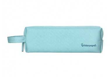 Estuche portatodo liderpapel classic rectangular con asa 210x70mm azul celeste