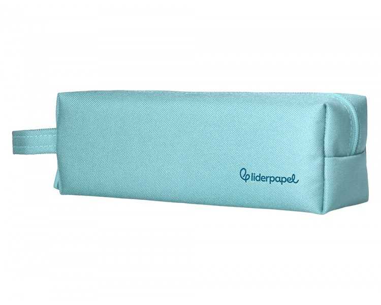 Estuche portatodo liderpapel classic rectangular con asa 210x70mm azul celeste