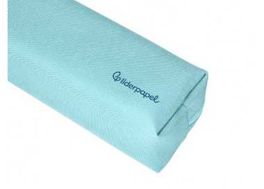 Estuche portatodo liderpapel classic rectangular con asa 210x70mm azul celeste