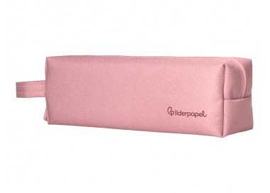 Estuche portatodo liderpapel classic rectangular con asa 210x70mm rosa Estuche portatodo liderpapel classic rectangular con asa 210x70mm rosa
