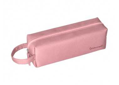 Estuche portatodo liderpapel classic rectangular con asa 210x70mm rosa Estuche portatodo liderpapel classic rectangular con asa 210x70mm rosa