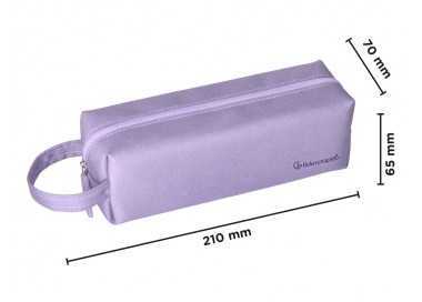 Estuche portatodo liderpapel classic rectangular con asa 210x70mm lila