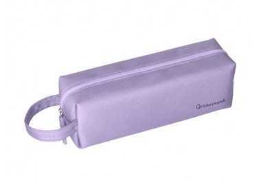 Estuche portatodo liderpapel classic rectangular con asa 210x70mm lila