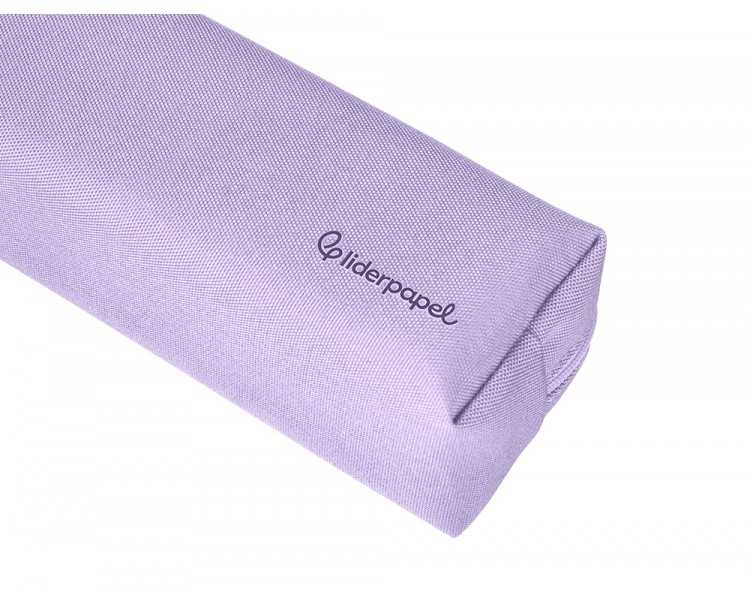 Estuche portatodo liderpapel classic rectangular con asa 210x70mm lila