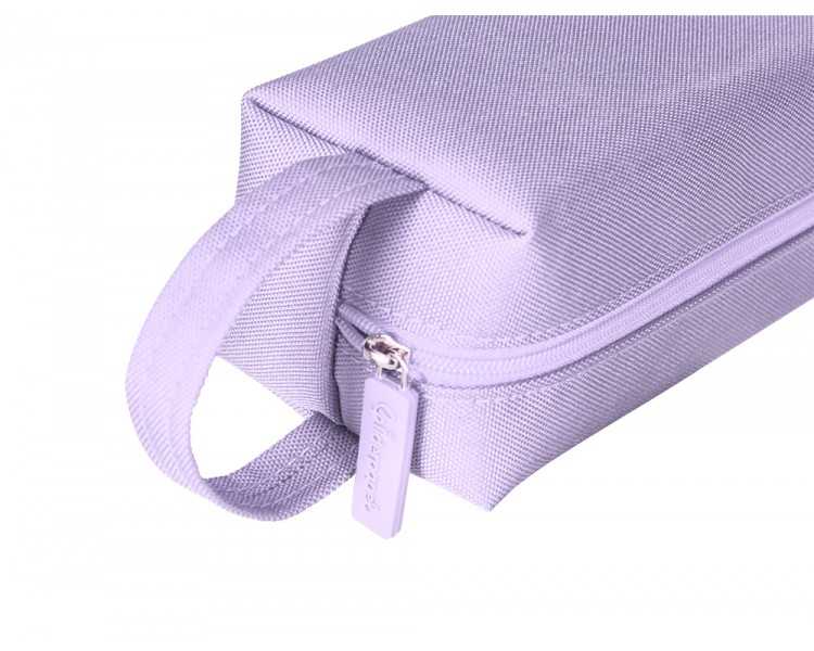 Estuche portatodo liderpapel classic rectangular con asa 210x70mm lila